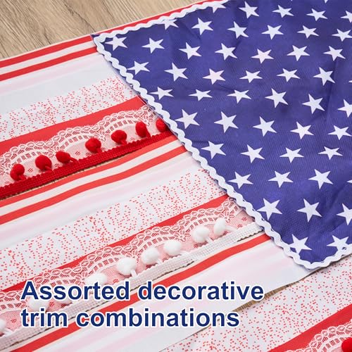 4th of July American Flag Garden Banner - 250th Anniversary Decor - 50"x27"