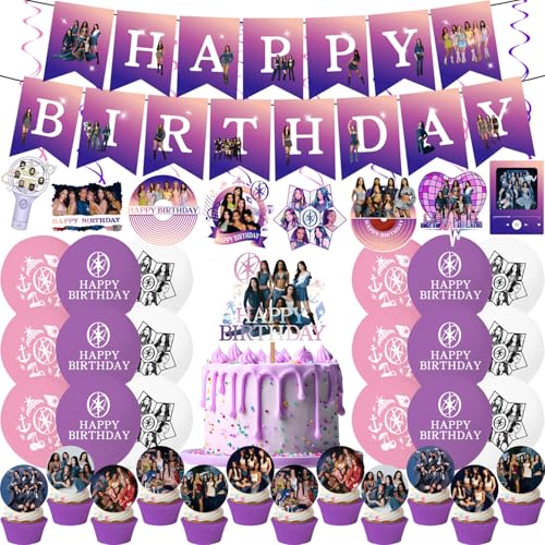 Singer Themed Birthday Party Decoration Set | Banner, Balloons & Toppers