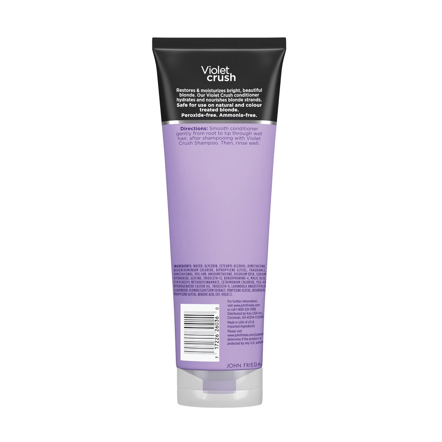 John Frieda Violet Crush Purple Conditioner, Conditioner for Brassy Blonde Hair, with Violet Pigments, 8.3 Ounce