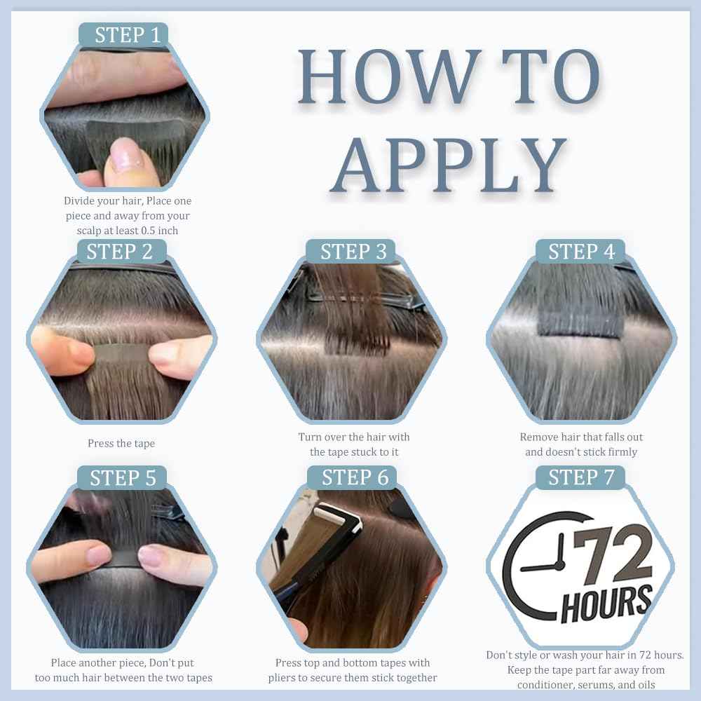 #30 Brown Tape in Extensions Human Hair 18 Inch Brown Straight Tape in Seamless Extensions Real Human Hair Skin Weft Seamless Invisible Unprocessed Virgin Remy Hair 50g 20 Pcs