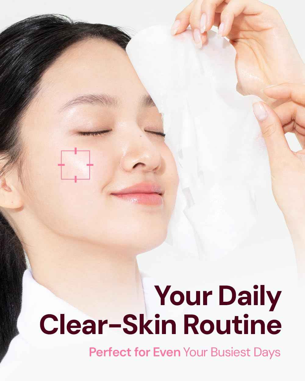 Bano Vita Genic Jelly Face Pore Care Mask 10EA – Hydrating Sheet Mask for Sensitive Skin, Korean Glass Skin Care with Spring Water, Vitamin C and Niacinamide, Sebum Control, Fragrance-Free