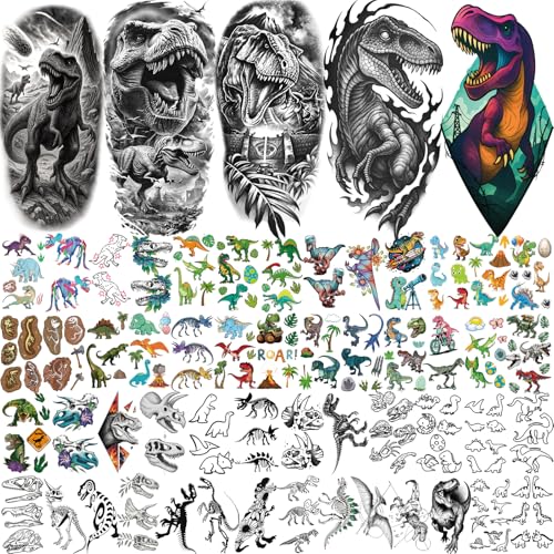77 Dinosaur Temporary Tattoos for Kids & Adults