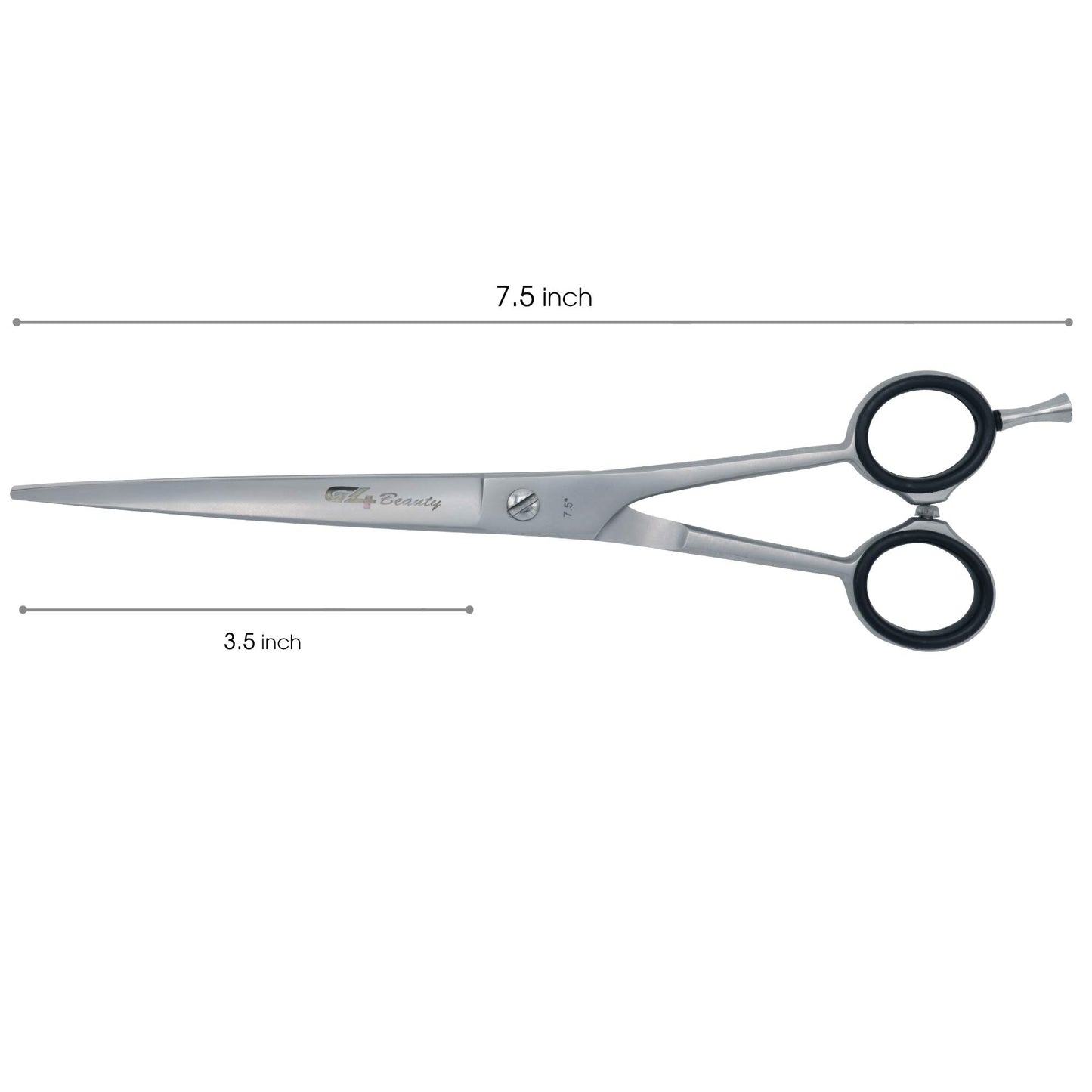 G4 Barber Hair Cutting Scissors Shears High Carbon Razor Sharp Mustache Haircut Hairdresser (7.5)