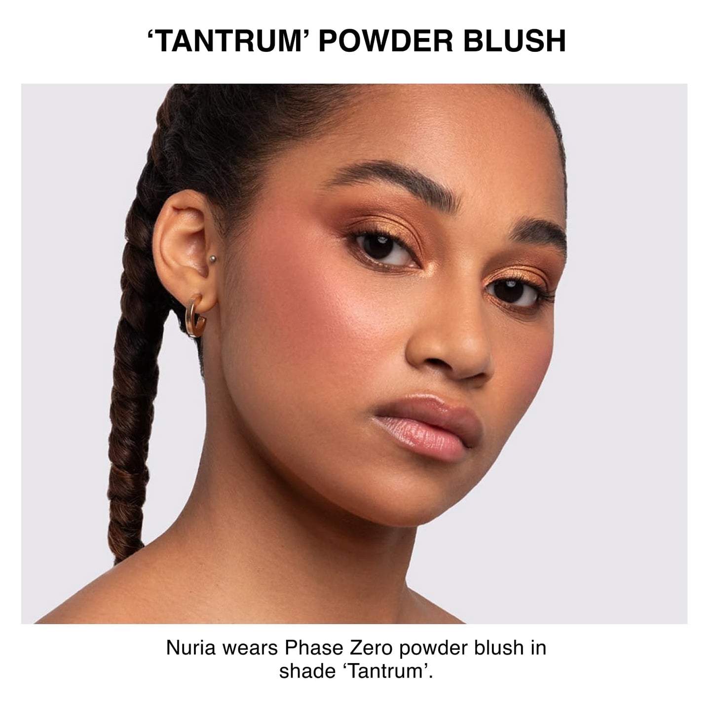 Phase Zero Makeup Powder Blusher - "Tantrum" - 4g / 0.141oz - Pigmented, Buildable, Lightweight Powder Blush for a Radiant, Healthy, Natural Glow. Versatile Shades - Pink, Coral, Peach & Golden Hues