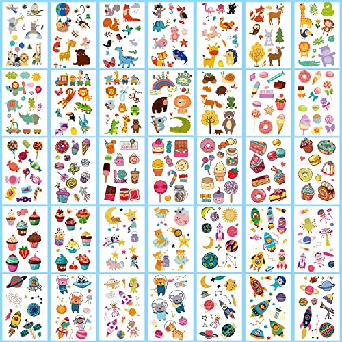 Partywind 100 Sheets Temporary Tattoos for Kids - 1150 Mixed Styles