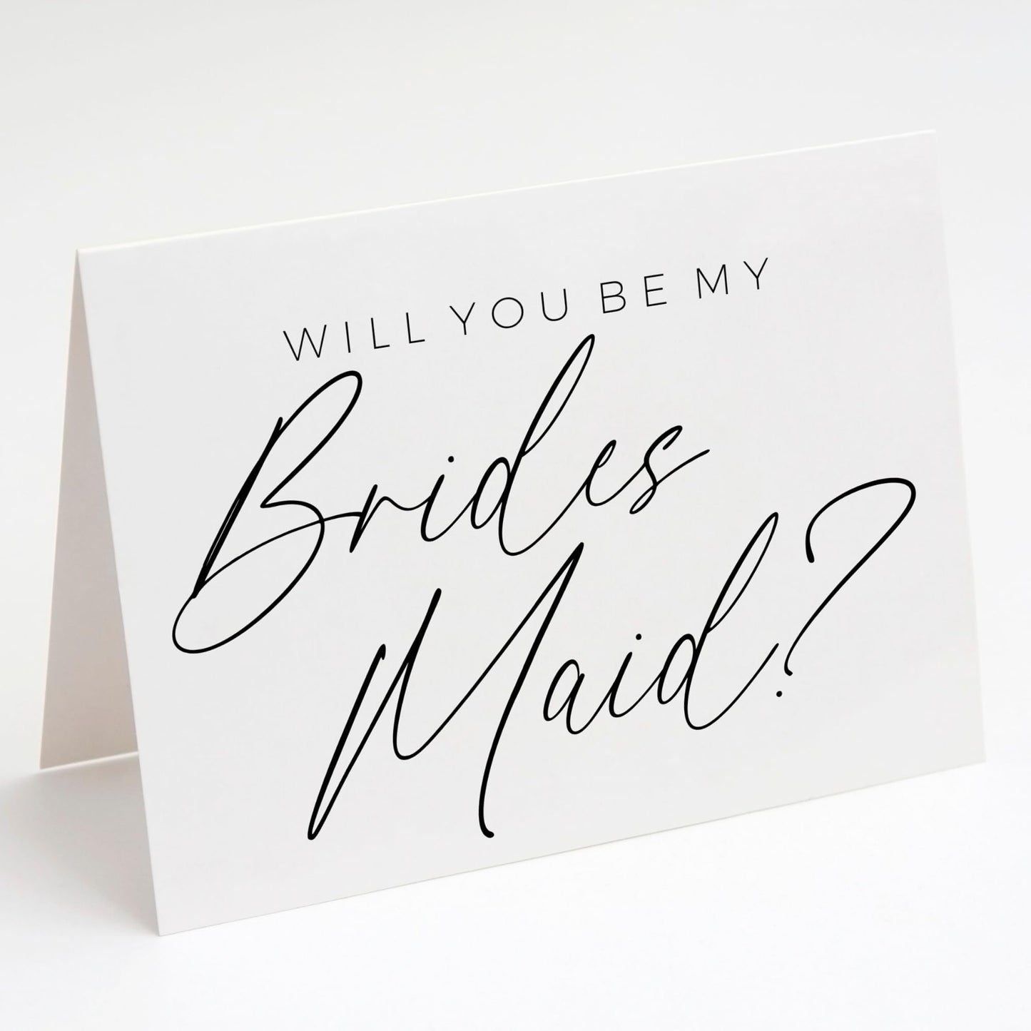 Will You Be My Bridesmaid Card. Will You Be My Maid Of Honor Card. Will You Be My Matron Of Honor Card. (1 CARD, BRIDESMAID)