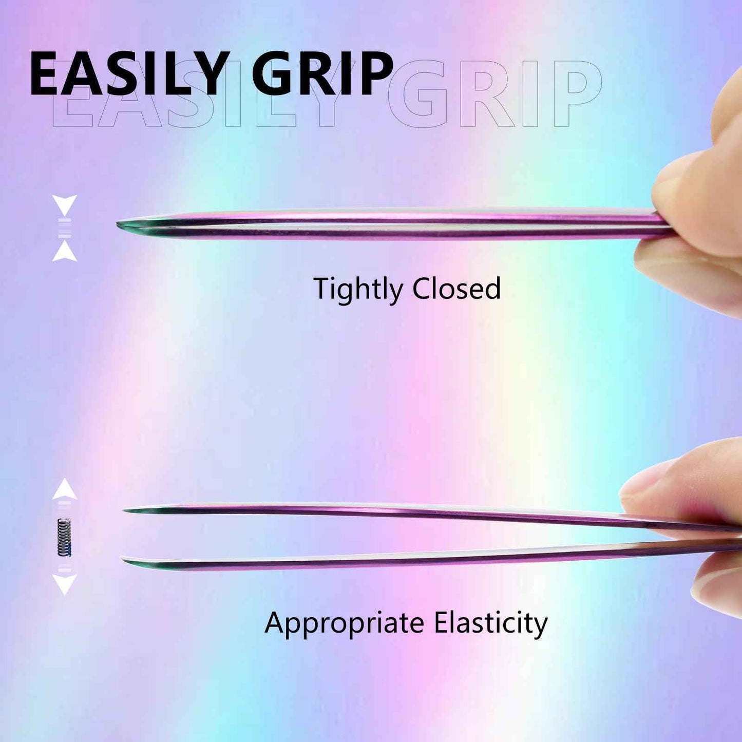 EMEDA Eyelash Tweezers - Dolphin Lash Extension Tweezers With Fiber Tip - Stainless Steel for Lash Artists and Beginners