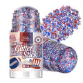 Patriotic Red White Blue Hair Glitter Stick - Long Lasting & Waterproof