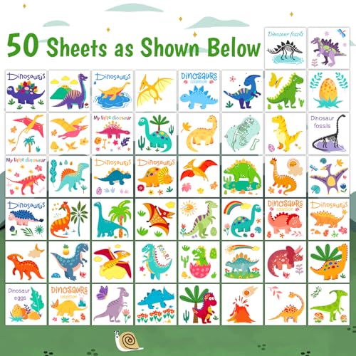 Kids Temporary Tattoos - 50 Individually Wrapped Sheets