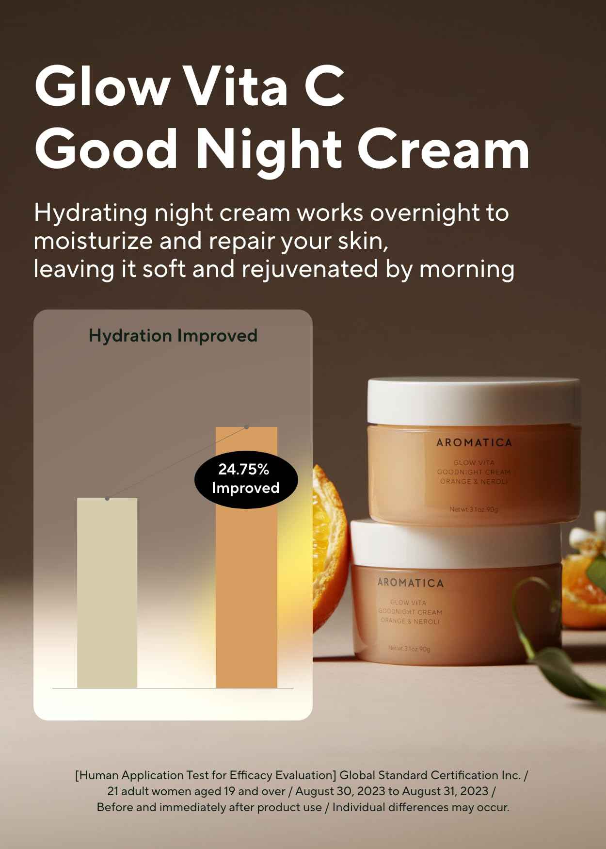 AROMATICA Glow Vita Trial Kit - Travel Size Skin Care Set [Vitamin C Serum 0.5 fl. oz, Facial Scrub 0.5 fl. oz, Goodnight Cream with Retinol 1oz] - Travel Kit for Women