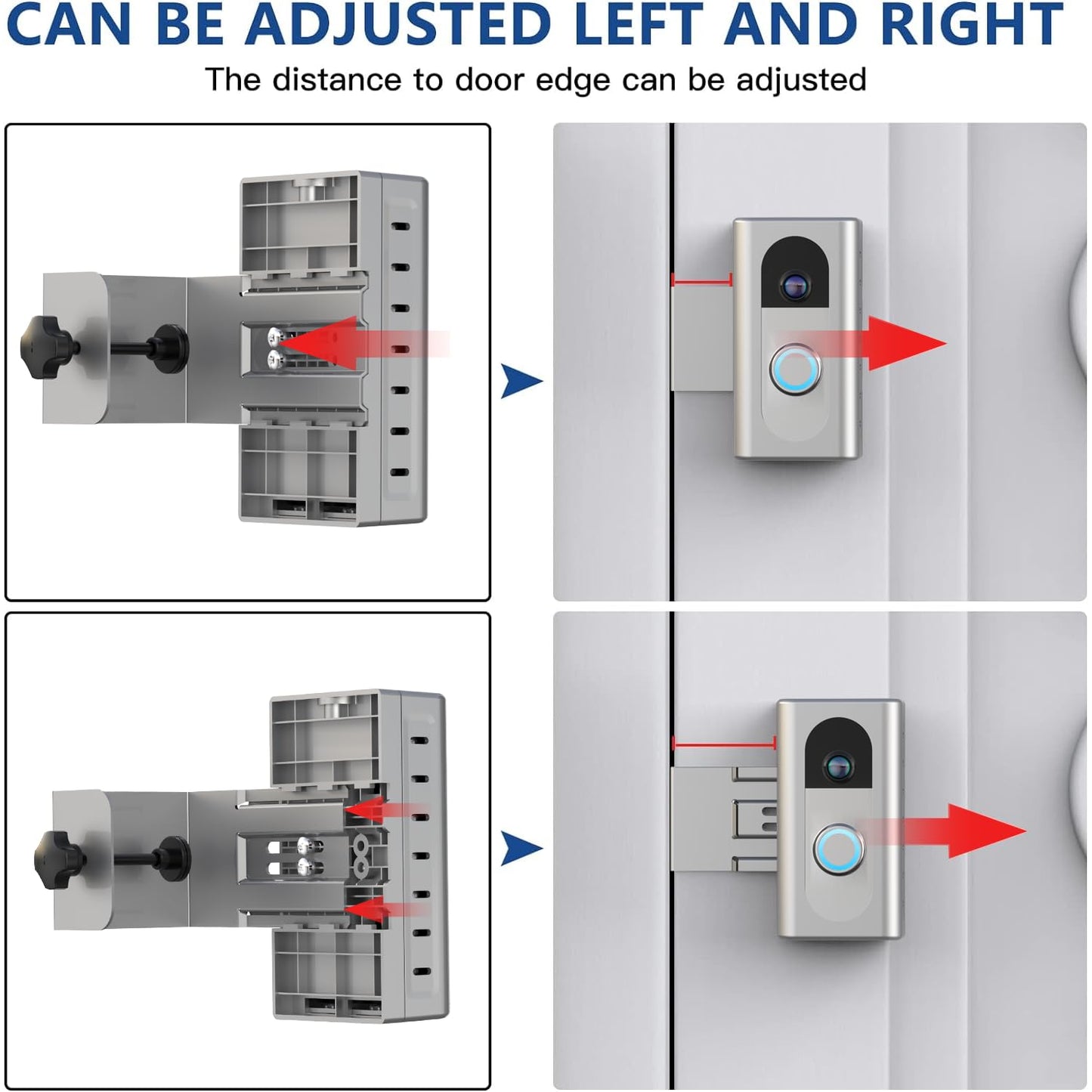 KIMILAR Anti-Theft Video Doorbell Mount Compatible with Most Wireless Video Doorbell, Adjustable Mounting Bracket Accessories for Houses, Apartments, Businesses