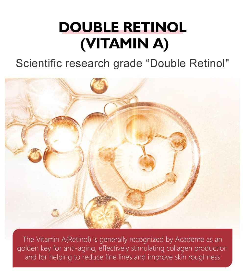 Retinol Anti Aging Face Cream & Essence, Vibrant Glamour Aging, Vibrant Glamour Retinol Cream Anti Aging, Vibrant Glamour Retinol Cream, Anti-aging Firming Serum, (Cream), 3.0 Ounce (3 PCS)