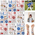 360 Ct Baseball Temporary Tattoos - Sports/Baseball Birthday Party Supplies Goodie Bag Stuffers Favors Prize Motivational Stickers(30 Sheets)
