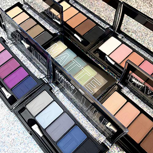 L.A. COLORS Matte Eyeshadow Palette Bundle – 10 Shades
