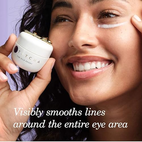 TATCHA The Silk Peony Melting Under Eye Cream | Hydration with Line-Smoothing Eye Cream for Wrinkles and Hydration | 15 ml / 0.5 oz