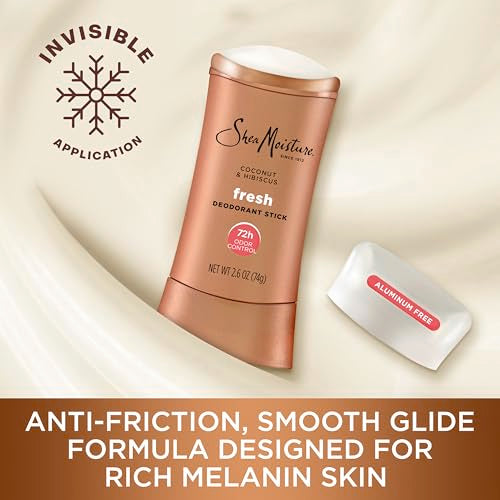 SheaMoisture Coconut & Hibiscus Deodorant Stick 2.6 oz - Aluminum-Free, 72H Freshness