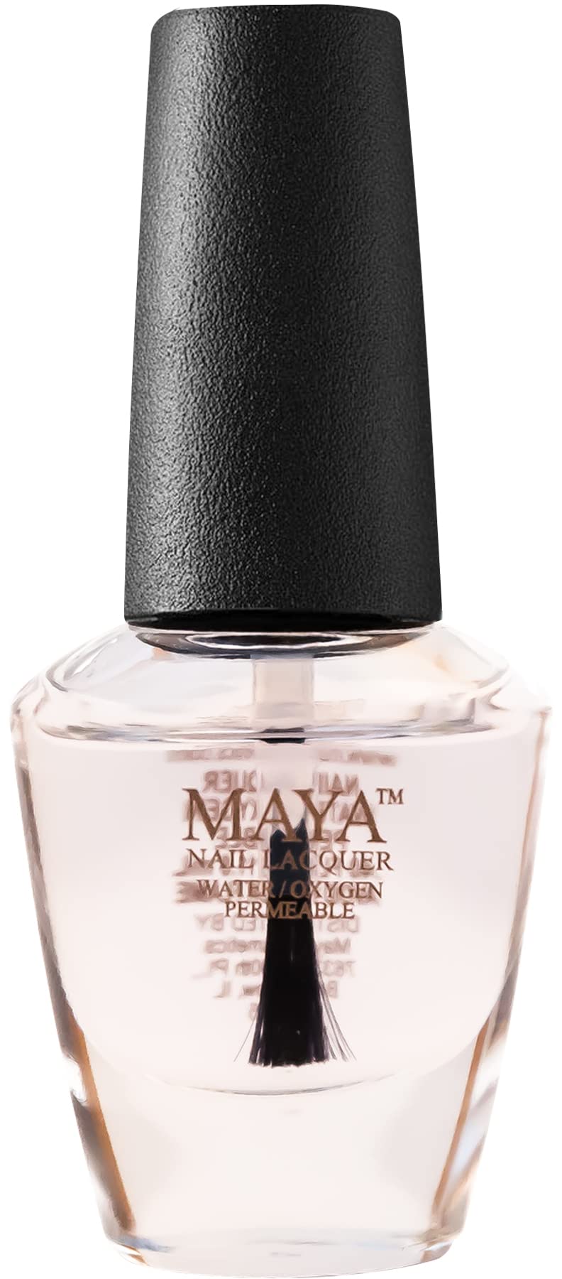 MAYA Cosmetics Halal Breathable Quick Dry Nail Polish, Vegan and Cruelty Free, Oxygen & Water Permeable Nail Lacquer, Non Toxic Gentle On Nails, Top Coat