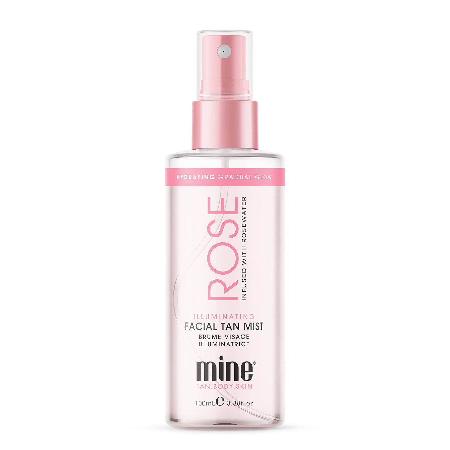 MineTan Rose Self Tanner Face | Lightweight, Ultra Hydrating Face Tanner That Absorbs Instantly For An Illuminating Skin Finish & Luminous Self Tan, Self Tanner Face Spritz, Vegan & Cruelty Free