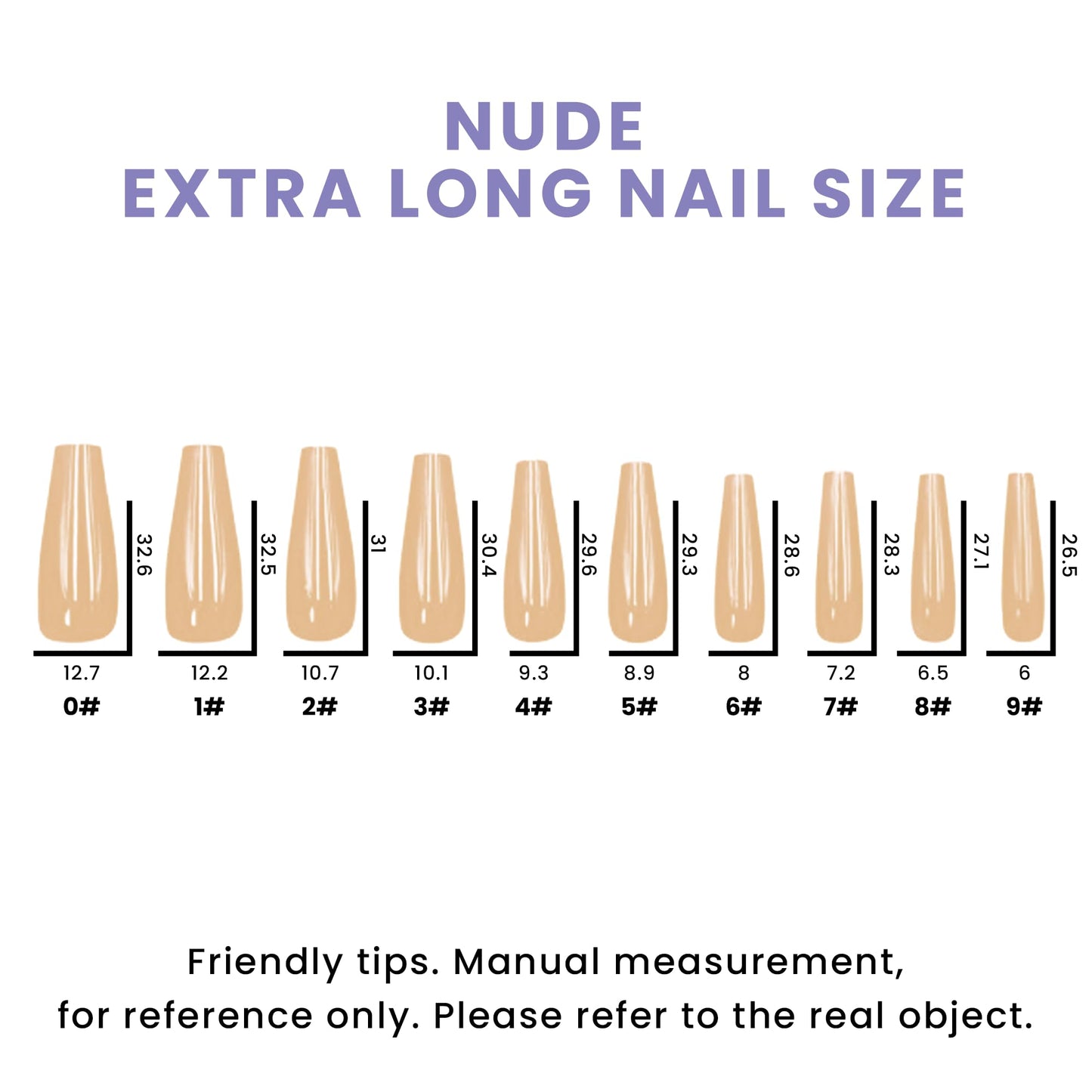 Allkem Press On Nails - Deep Nude Glossy Extra Long Ballerina 2 Set Bundle | 10 sizes - 20 pcs false nails full cover Nail kit with Glue