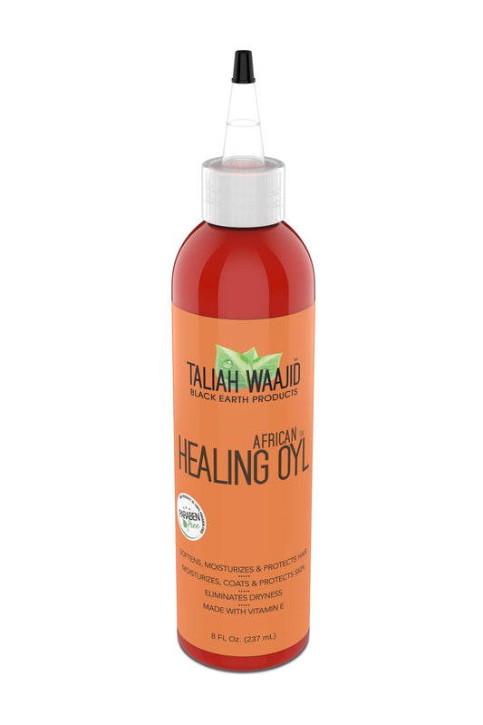 Taliah Waajid Black Earth Products African Healing Oyl | Total Body Oil | Softens, Moisturize, Coats, and Protects Hair & Skin | Infused with Vitamin E, Olive Oil, and Sunflower Oil- 8oz - 3-Pack