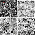 200 Goth Stickers Pack - Waterproof Vinyl Decals for Laptop & Water Bottle