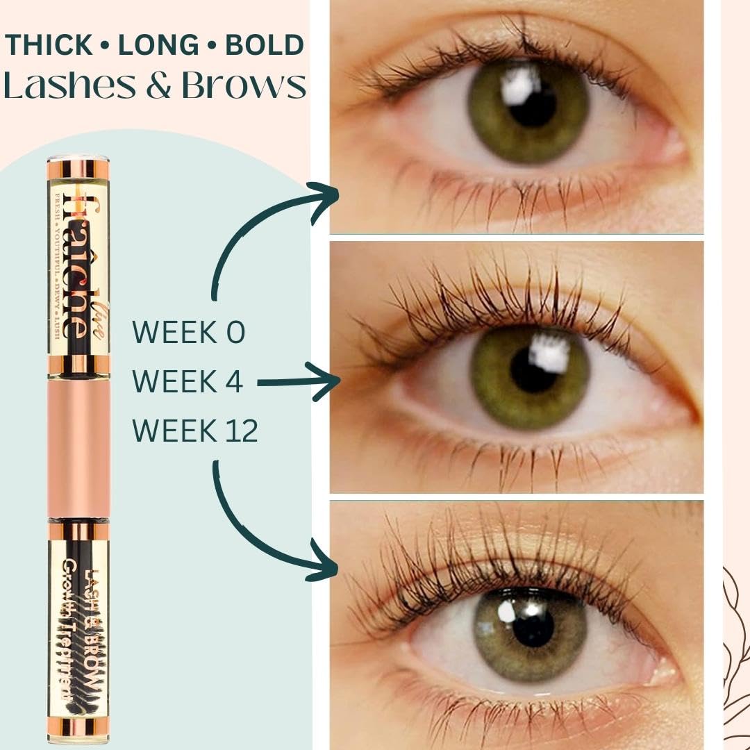 Castor Oil Organic (2oz) + Filled Mascara Tube USDA Certified, 100% Pure, Cold Pressed, Hexane Free by Live Fraiche. Hair Growth Oil for Eyelashes, Eyebrows, Hair. Lash Growth Serum. Brow Treatment