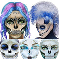 Day of the Dead Face Jewels Tattoo Stickers, Rhinestone Skull Gems