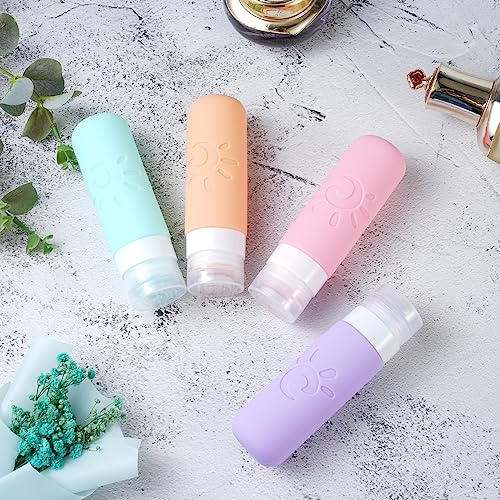 Zafit TSA Approved Travel Bottles 3oz Leak Proof Toiletries Set