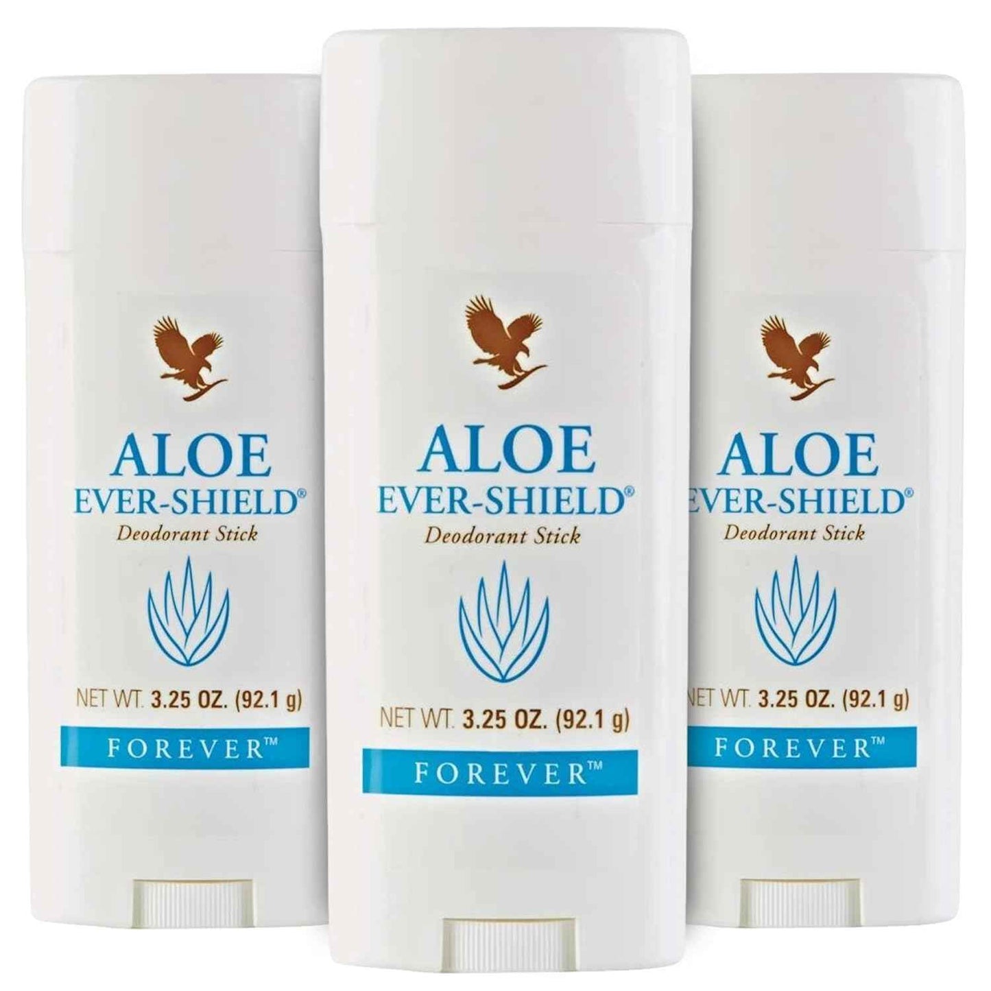 Forever Living - Aloe Ever-Shield - Aluminum-Free Deodorant with Soothing Aloe for Sensitive Skin - 3.25 oz Stick (Pack of 3)
