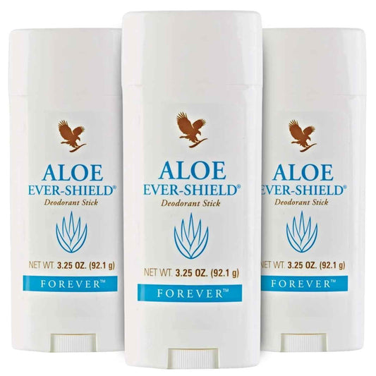 Forever Living - Aloe Ever-Shield - Aluminum-Free Deodorant with Soothing Aloe for Sensitive Skin - 3.25 oz Stick (Pack of 3)