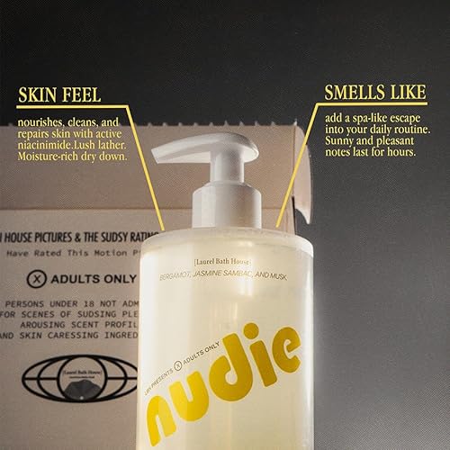 Nutrient-Rich Body Wash | Cleanse, Nourish & Strengthen Skin with Niacinamide | Free From Parabens, Sulfates & Phthalates (350 ml, NUDIE) (Medium, Nudie)