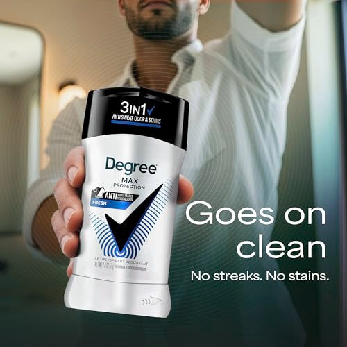 Degree Men UltraClear Antiperspirant Deodorant Fresh, 12-Pack