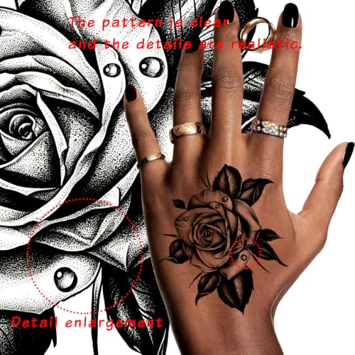 Waterproof Temporary Tattoos - 200+ Designs Floral Butterflies