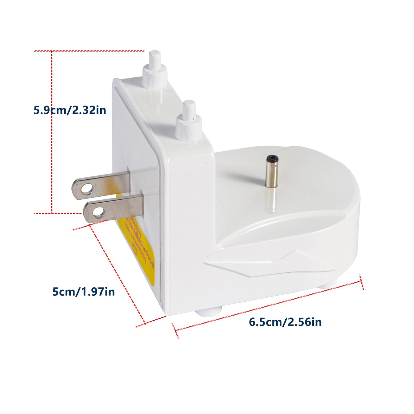 Wall Charger for 7AM2M AM105/AM110 /Fairywill/Bitvae/Dnsly/Vekkia/Gloridea/Sboly/Electric Toothbrush, (Not for 7AM2M AM100 AM101 AM103) (White)