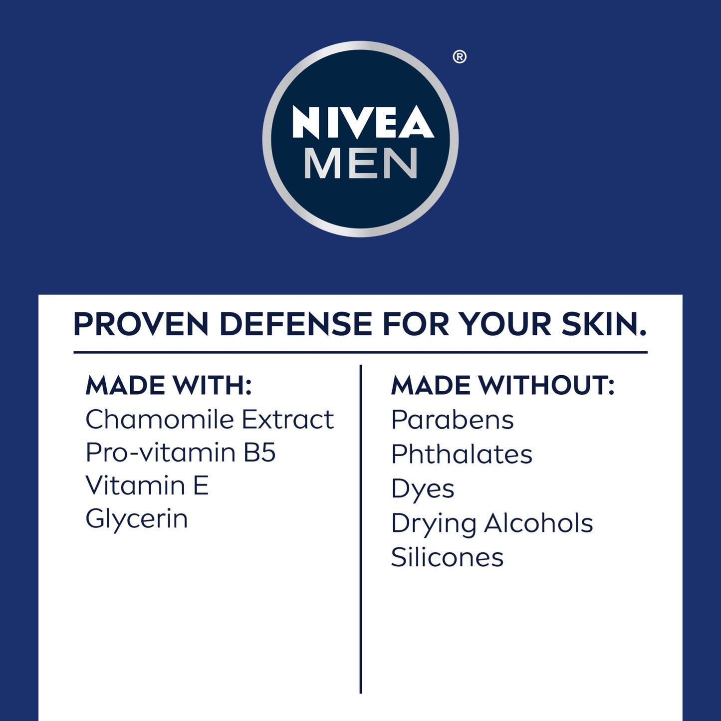 NIVEA MEN Sensitive Soothing Post Shave Balm with Vitamin E, Pro-Vitamin B5 and Chamomile Extract, Alcohol Free After Shave Balm for Men, Non-Greasy, 3.3 Fl Oz Bottle, Pack of 3