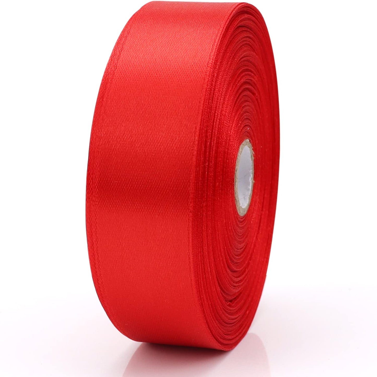 Nsilu 1 inch, Red Ribbon for Gift Wrapping 50 Yards Perfect Wedding Party Wreath Sewing DIY Hair Accessories Decoration Floral Hair Balloons Other Projects