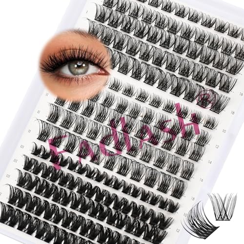 FADLASH Lash Clusters 10-18mm D Curl DIY Eyelash Extensions