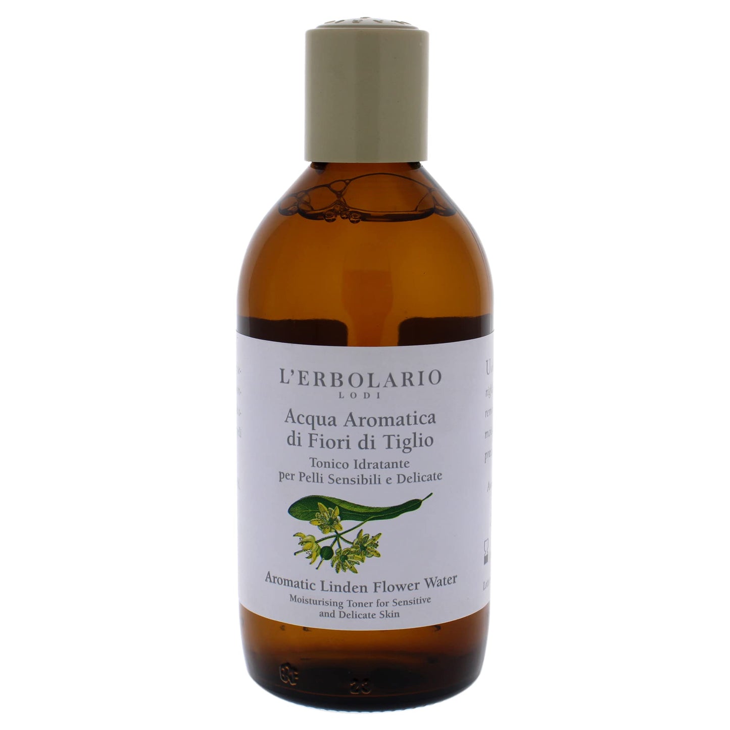 L'Erbolario Aromatic Linden Flower Water - Alcohol-Free Moisturizer for Sensitive and Delicate Skin - Gently Removes Impurities - Leaves Skin with A Pleasant Sensation of Freshness - 6.7 Oz Toner