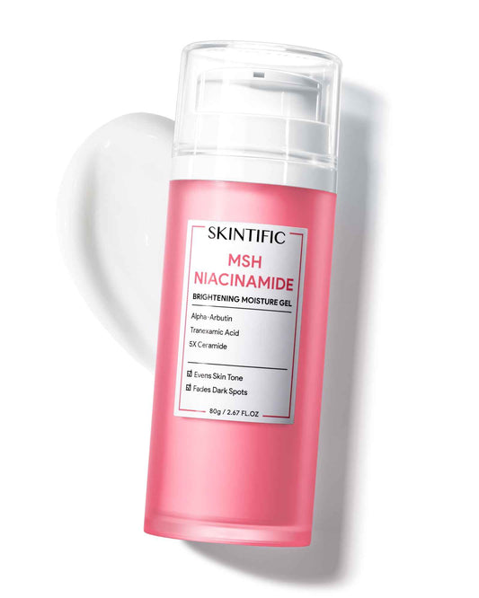 SKINTIFIC MSH Niacinamide Brightening Cream,Fades Dark Spots, Evens Skin Tone, Tranexamic Acid, α-Arbutin, 5X Ceramides, Centella Asiatica, Suitable for Oil skin, 2.67 oz / 80g