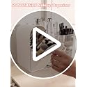 RONGZHIERK Makeup Organizer for Vanity with Brush Holder (White) – Large 2 Drawers