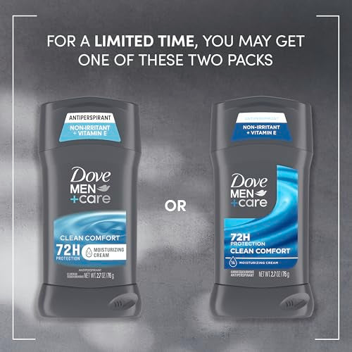 Dove Men Antiperspirant Stick Clean Comfort 72-Hour Protection - 4 Count