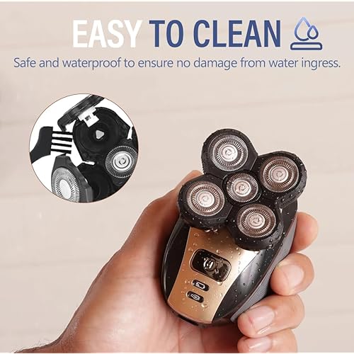 3 PCS Blades Refills for Freebird Head Shaver, 5 Blades Razor Replacement Heads Bald Men Freedom Grooming for free bird + 3 Cleaning Brush