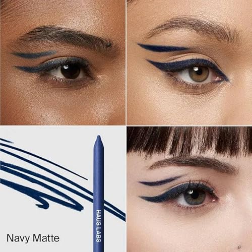 HAUS LABS BY LADY GAGA Optic Intensity Eco Eyeliner - Navy Matte + Complimentary Sheet Face Masque