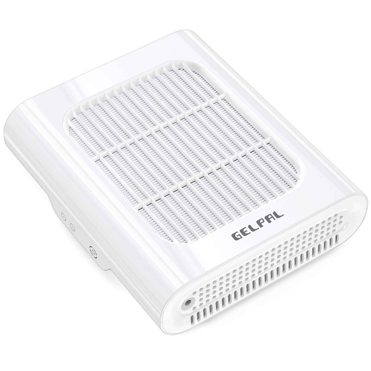 Gelpal Professional Nail Dust Collector, Adjustable Nail Dust Collector for Acrylic Nails , Electric Nail Vacuum Fan, Low Noise, Dust Collector for Nail Polishing &Salon.White.