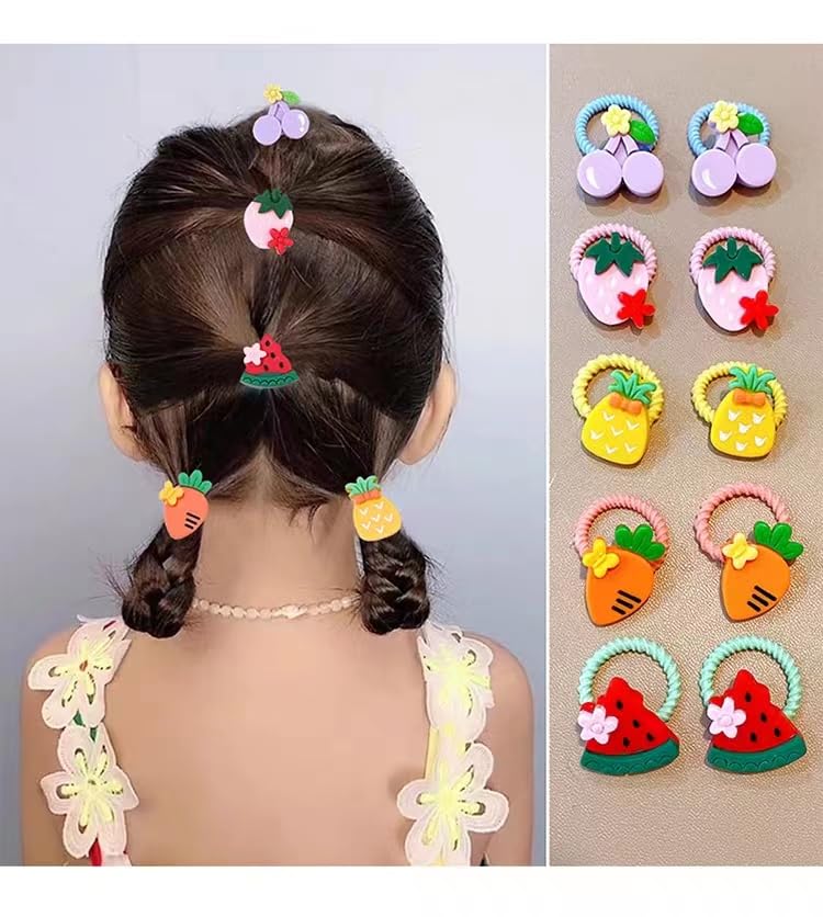 ALTALIVA 100Pcs Baby Hair Ties – Small 0.95in Multicolor Soft Cotton Elastic Bands