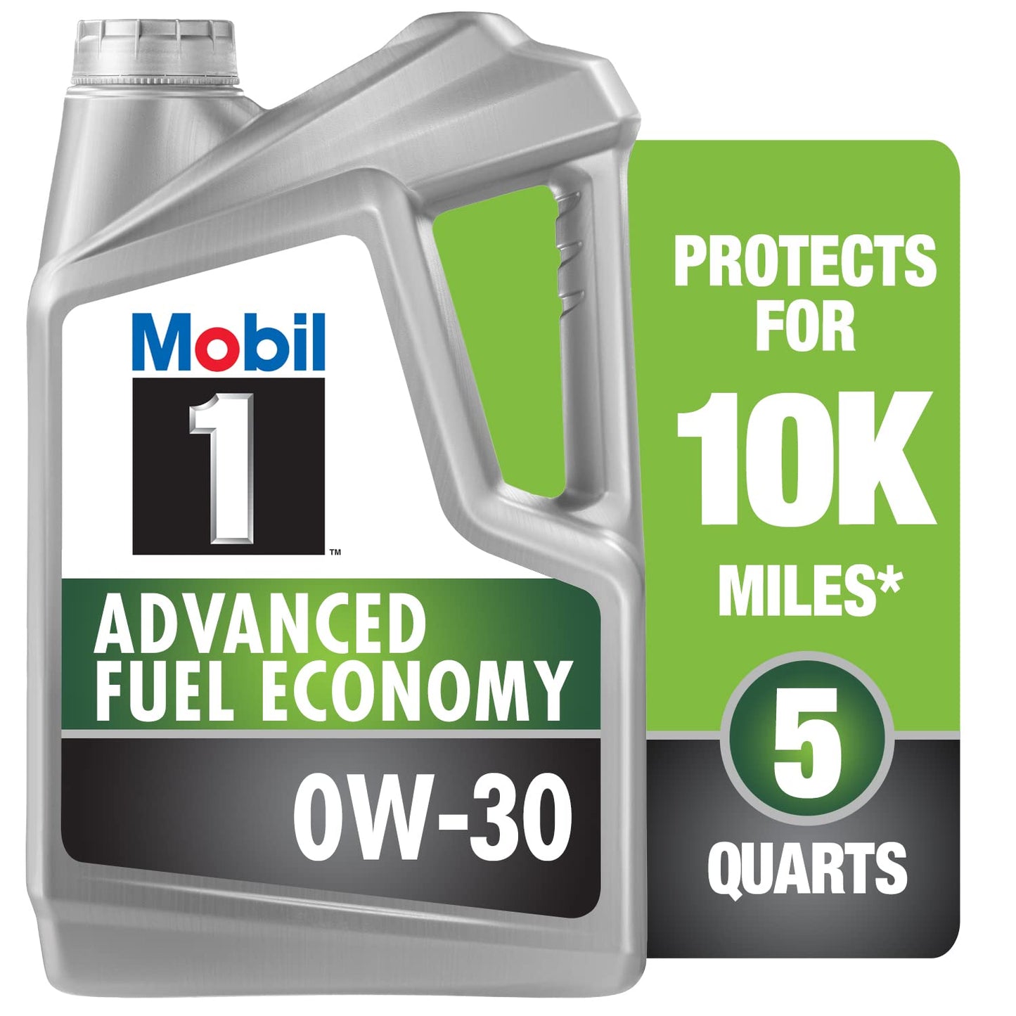 Mobil 1 Advanced Fuel Economy Full Synthetic Motor Oil 0W-30, 5 Quart