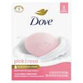 Dove Pink Rosa Beauty Bar Soap, 8 Count, 3.75 oz, Moisturizing Cleanser