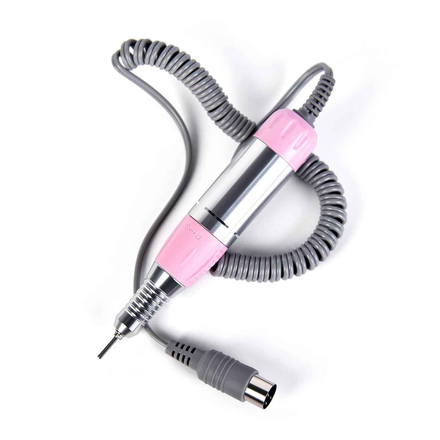 Rolabling Nail Drill Handpiece Electric Nail Drill Handle Machine Replacement Nail Polishing Pen Portable Manicure Pedicure Tool (Pink)