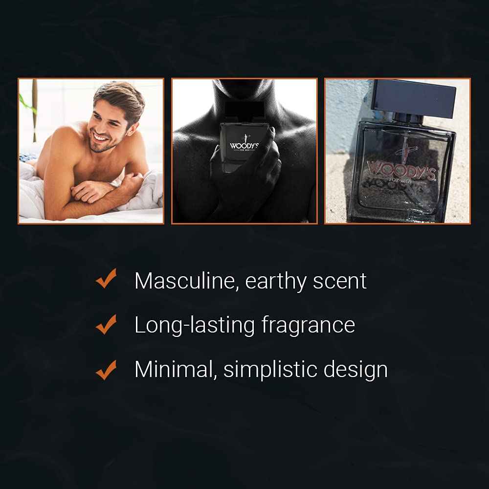 Woody's Cologne for Men - Refreshing & Long-Lasting Fragrance Scent, Masculine Citrus Notes, Men's Cologne for Everyday Wear, 3.4 fl oz