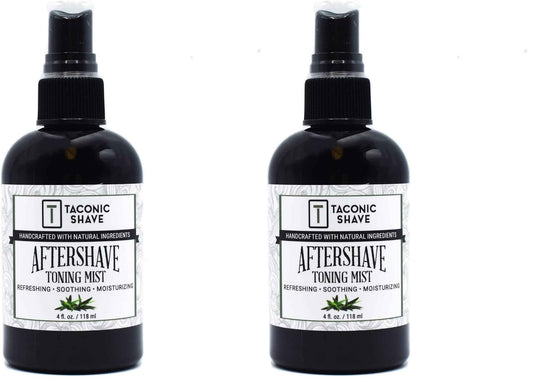 Taconic Shave All Natural Aftershave and Toning Mist - Alcohol Free - Soothes and Calms your Skin (Pack of 2)